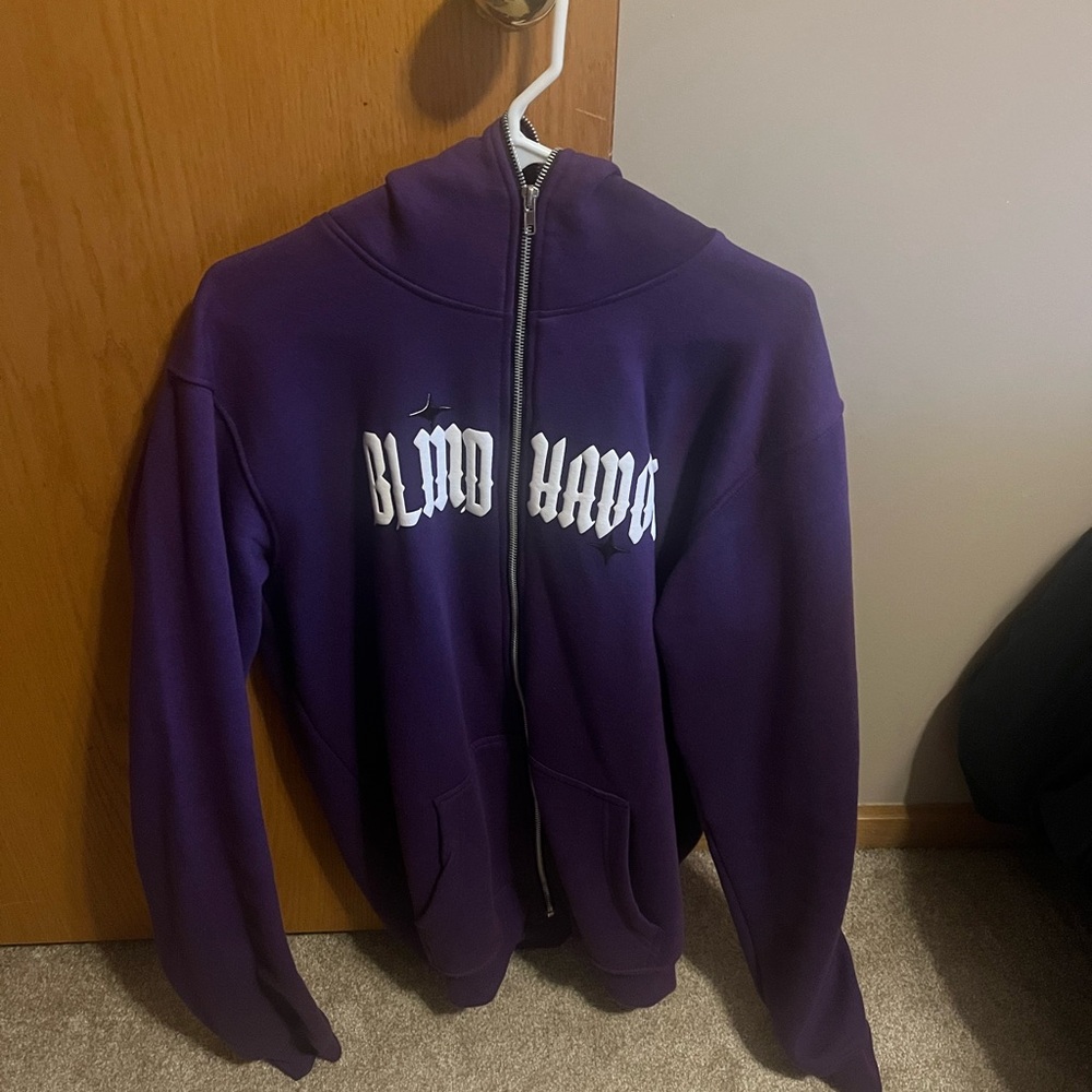 Blind Havoc Purple Hoodie with White Lettering